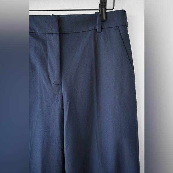J Crew Remy Wide Leg Crop Navy Pants - Picture 5 of 8